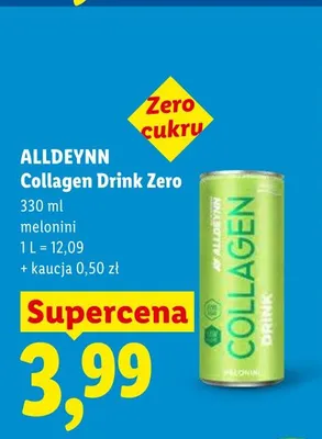 Napój Collagen Drink Zero Melonini Alldeynn promocja w Lidl