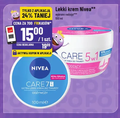 Lekki krem Nivea promocja w POLOmarket