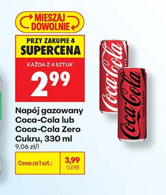 Napój gazowany Coca-Cola promocja w Biedronka