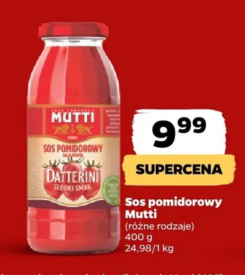 Sos pomidorowy, różne rodzaje promocja w Netto