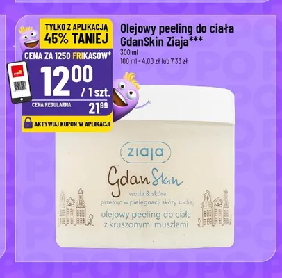 Olejowy peeling do ciała GdanSkin Ziaja promocja w POLOmarket