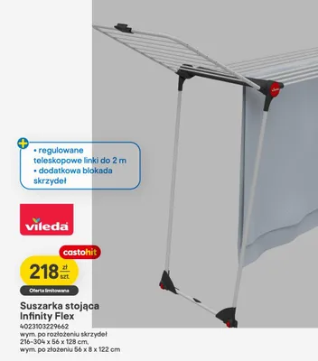 Suszarka stojąca Infinity Flex promocja w Castorama