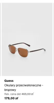 Okulary przeciwsłoneczne Guess brązowy promocja w Lounge by Zalando