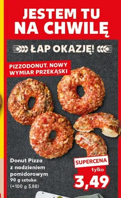 Donut Pizza z nadzieniem pomidorowym promocja w Kaufland