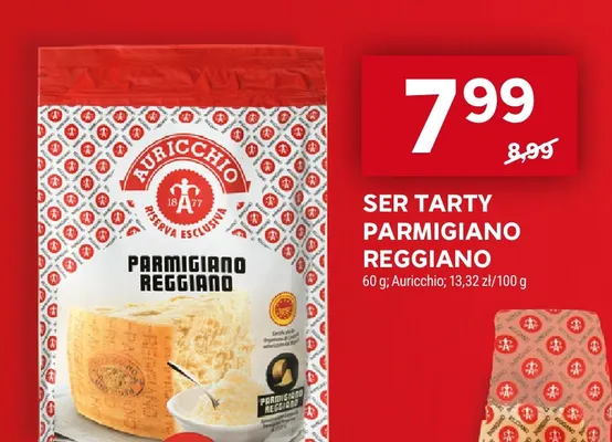 Ser tarty Parmigiano Reggiano Auricchio promocja w Stokrotka