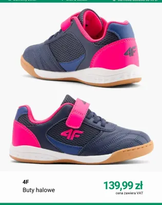 Buty halowe 4F promocja w Deichmann