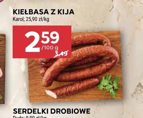 Kiełbasa z kija Karol promocja w Stokrotka