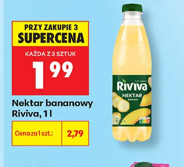 Nektar bananowy Riviva promocja w Biedronka
