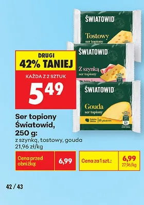 Ser topiony gouda promocja w Biedronka