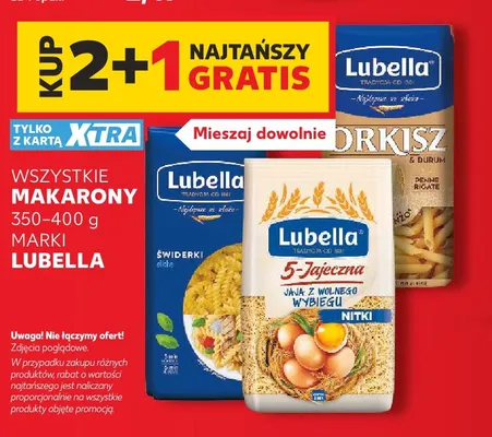 Makaron 5-Jajeczna nitki Lubella promocja w Kaufland