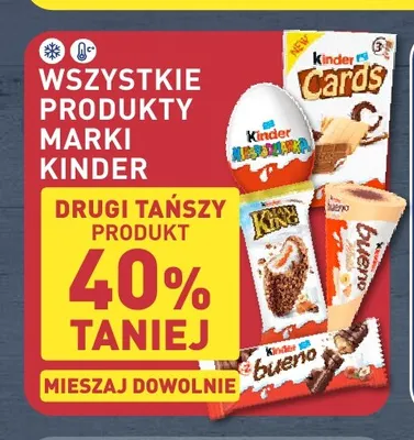 Produkty marki Kinder promocja w Aldi
