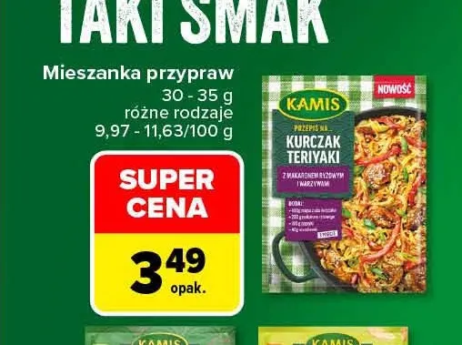 Mieszanka przypraw Kamis promocja w Carrefour