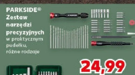 Zestaw narzędzi precyzyjnych w praktycznym pudełku różne rodzaje promocja w Kaufland