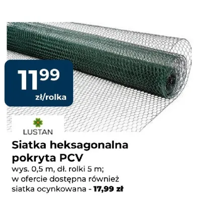 Siatka heksagonalna pokryta PCV promocja w PSB Mrówka