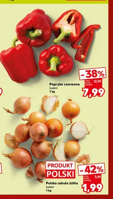 Papryka czerwona promocja w Kaufland