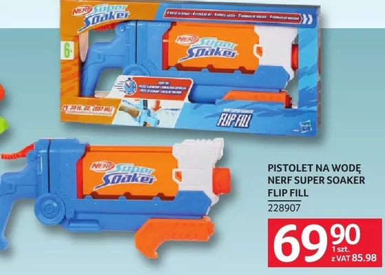 Pistolet na wodę Nerf Super Soaker Flip Fill promocja w Selgros