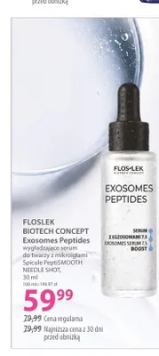 Wygładzające serum do twarzy z mikroigłami Floslek Biotech Concept Exosomes Peptides Spicule PeptiSMOOTH NEEDLE SHOT promocja w Hebe