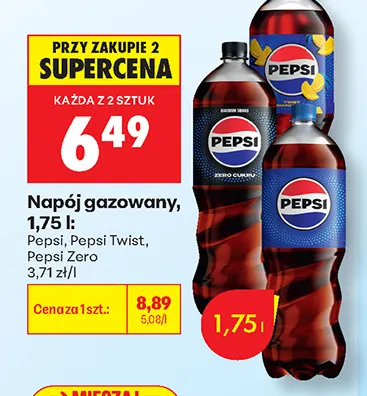 Napój gazowany Pepsi Twist promocja w Biedronka