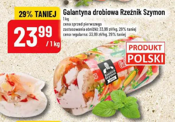Galantyna drobiowa Rzeźnik Szymon promocja w POLOmarket