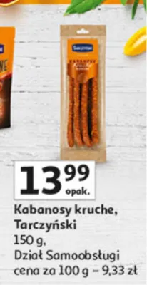 Kabanosy kruche promocja w Auchan