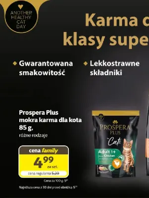 Prospera Plus mokra karma dla kota promocja w Super Zoo