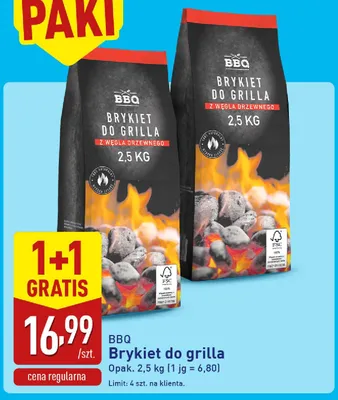 Brykiet do grilla BBQ promocja w Aldi