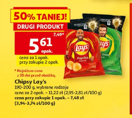 Chipsy Lay's Paprika promocja w Auchan