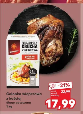 Golonka wieprzowa z kością długo gotowana Sokołów promocja w Kaufland