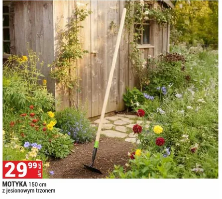 Motyka 150cm z jesionowym trzonem promocja w Merkury Market