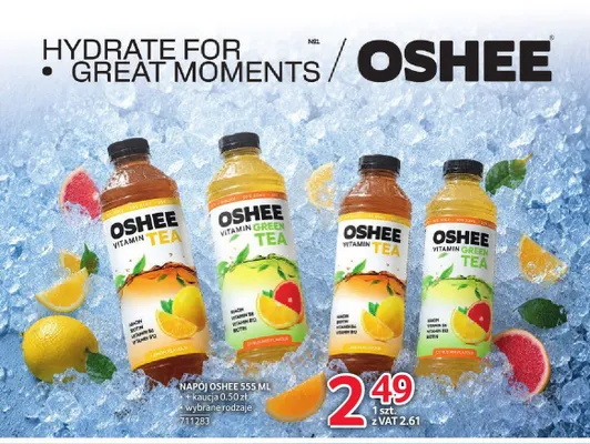Napój OSHEE Vitamin TEA Lemon Flavour promocja w Selgros
