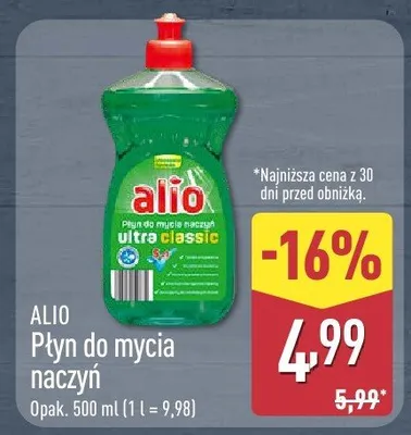 Płyn do mycia naczyń promocja w Aldi