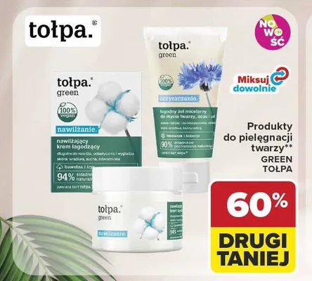 Produkty do pielęgnacji twarzy Tołpa Green promocja w Carrefour
