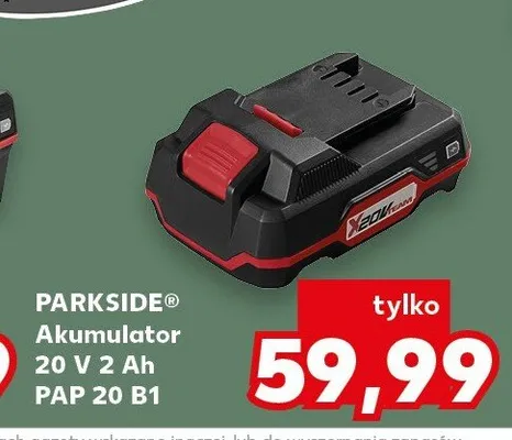 Akumulator Parkside 20V 2Ah PAP 20 B1 promocja w Kaufland