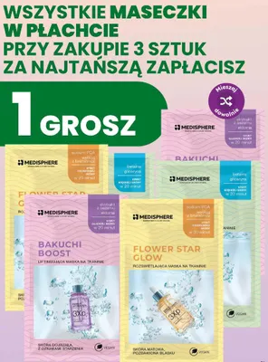Maska na tkaninie liftingująca Bakuchi Boost Medisphere promocja w Dino