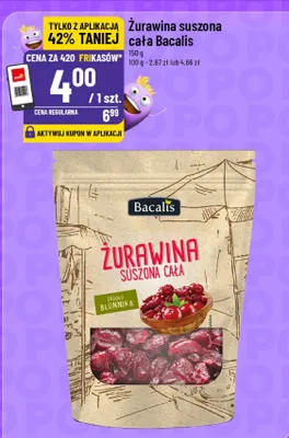 Żurawina suszona cała promocja w POLOmarket