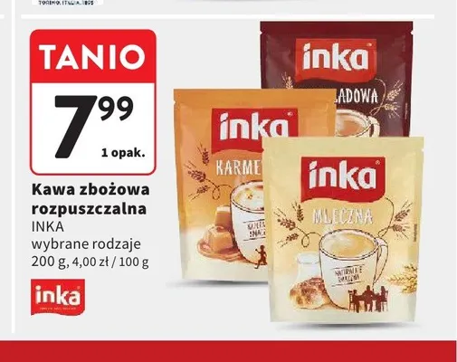 Kawa zbożowa rozpuszczalna Inka promocja w Intermarche