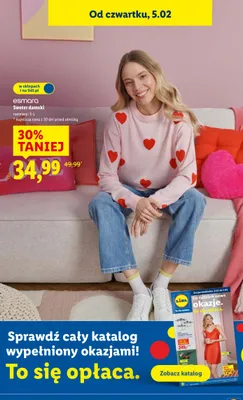 Sweter damski esmara promocja w Lidl