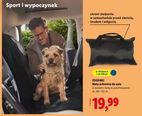 Mata ochronna do auta w zestawie z torbą do przechowywania promocja w Lidl