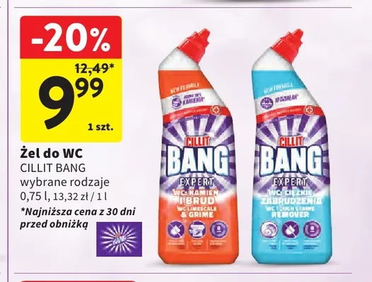 Żel do WC Cillit Bang Expert Kamień i Brud promocja w Intermarche