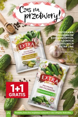Przyprawa do ogórków konserwowych Extra Line promocja w Stokrotka