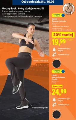 Legginsy funkcyjne damskie promocja w Lidl