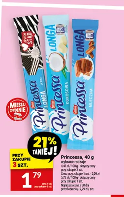 Wafel Princessa Longa zebra promocja w Twój Market