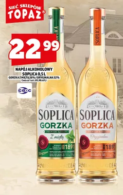Napój alkoholowy Soplica Gorzka oryginalna 32% promocja w TOPAZ