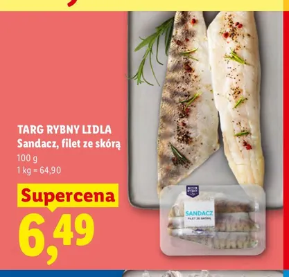 Sandacz filet ze skórą Targ Rybny Lidla promocja w Lidl