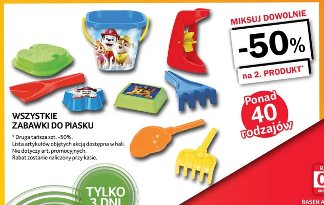 Zabawki do piasku promocja w Selgros