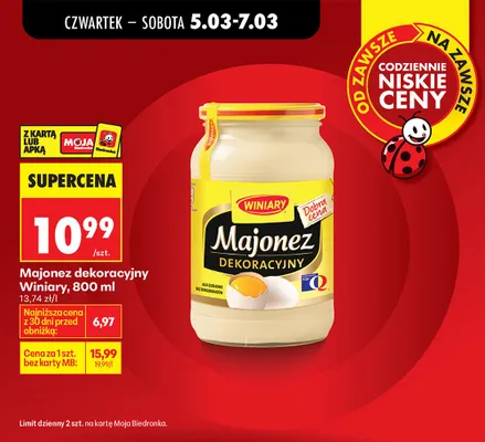 Majonez dekoracyjny promocja w Biedronka