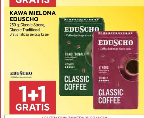Kawa mielona Eduscho Classic Strong promocja w Stokrotka
