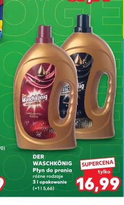 Płyn do prania Der Waschkönig Black promocja w Kaufland