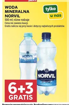 Woda mineralna Norvil promocja w Stokrotka