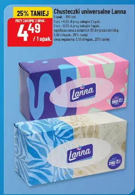 Chusteczki uniwersalne promocja w POLOmarket